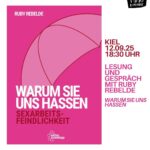 Lesung mit Ruby Rebelde: "Warum sie uns hassen"