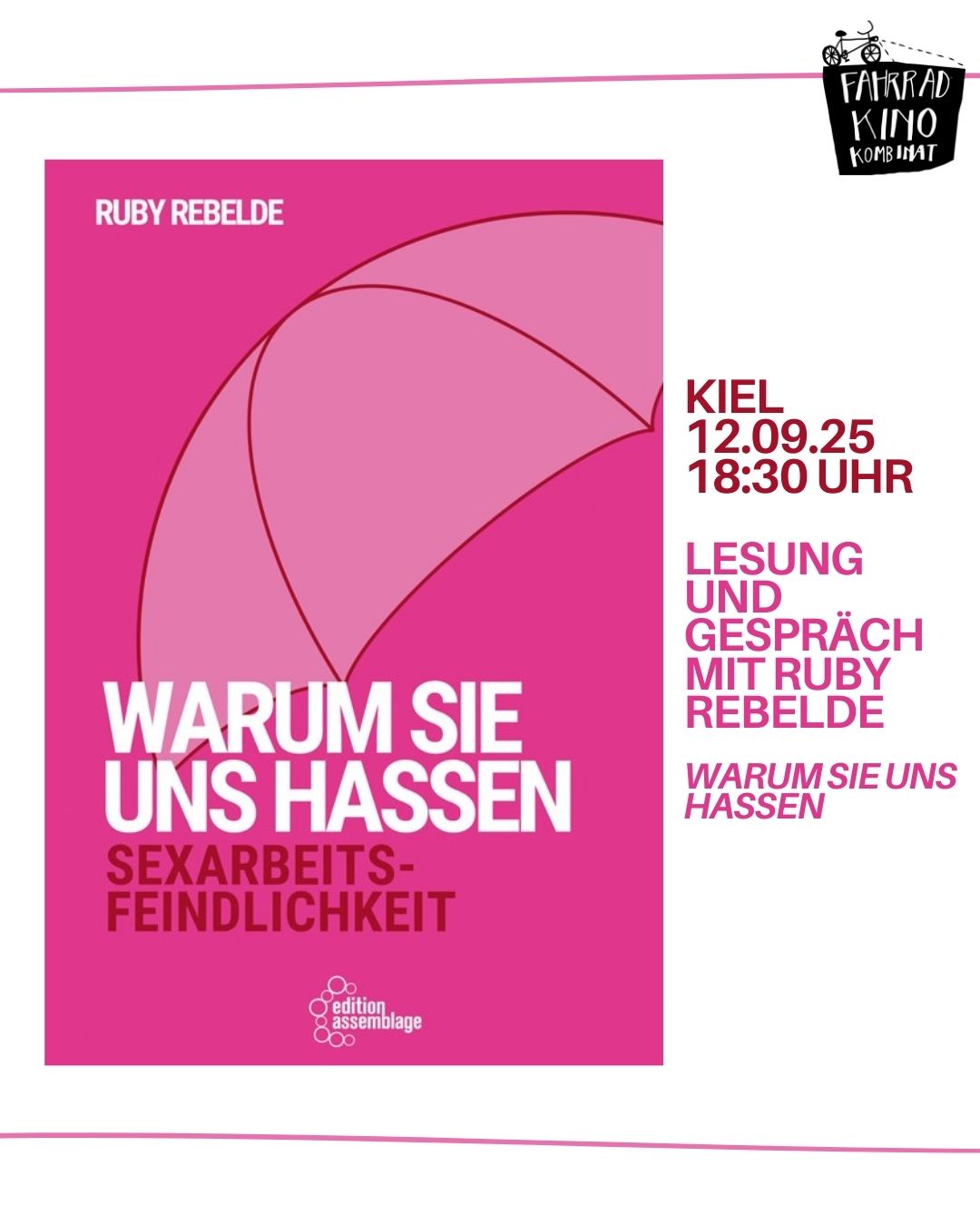 Lesung mit Ruby Rebelde: "Warum sie uns hassen"